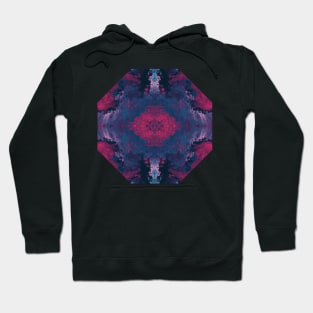 Retro Pink/Blue Ink Blot Hoodie